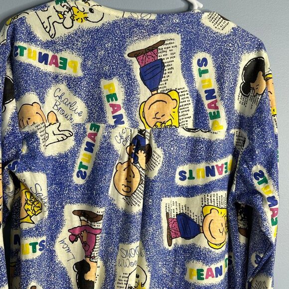 Peanuts Nightgown Medium Carlie Brown Woodstock Snoopy Lucy - Picture 7 of 10